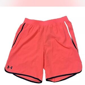 Under Armour Athletic Activewear Shorts, Orange Color, Men’s Size M